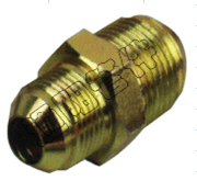 Cone terminal through a hose connector